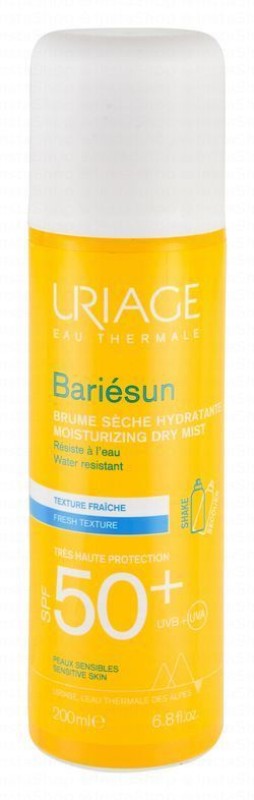 Uriage Eau Thermale Bariesun Water-Resistant Dry Sunscreen Mist for Sensitive Skin SPF50+