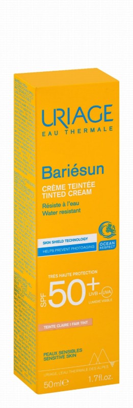 Uriage Eau Thermale Bariesun Water-Resistant Fair Tinted Face & Body Sunscreen for Sensitive Skin SPF50+