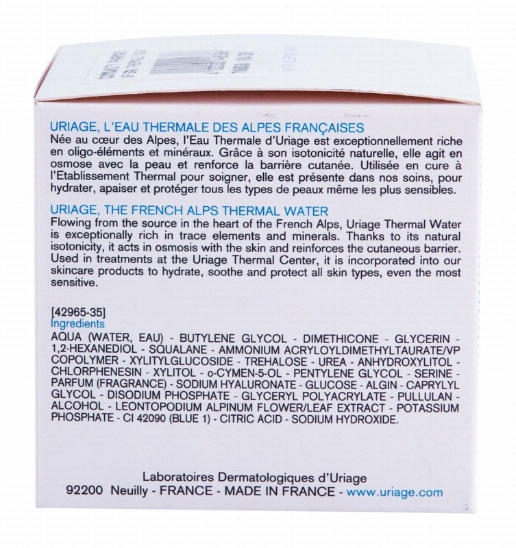 Uriage Eau Thermale Facial Water Sleeping Mask for Dehydrated Skin