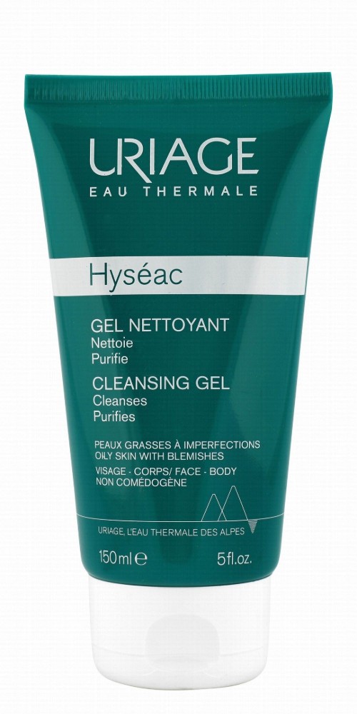 Uriage Eau Thermale Hyseac Hypoallergenic Face & Body Cleansing Gel for Combination to Oily Skin - soap free