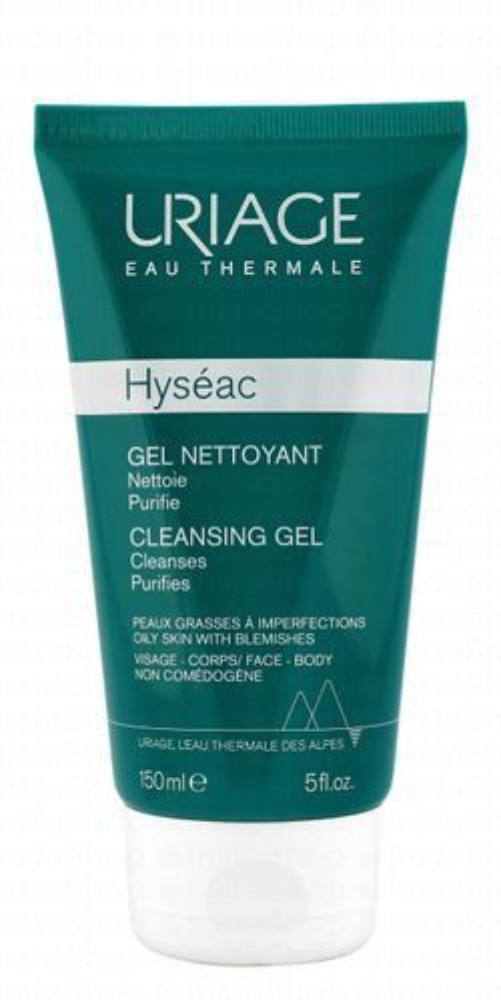 Uriage Eau Thermale Hyseac Hypoallergenic Face & Body Cleansing Gel for Combination to Oily Skin - soap free