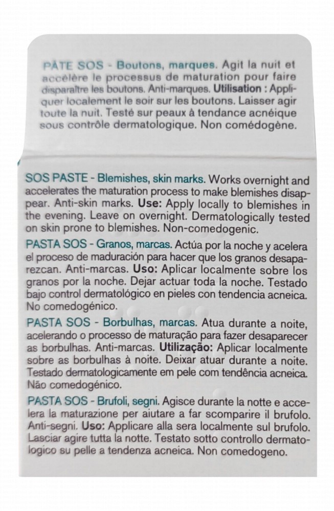 Uriage Eau Thermale Hyseac SOS Paste with Tea Tree & Green Clay for Blemish-Prone & Oily Skin - non comedogenic