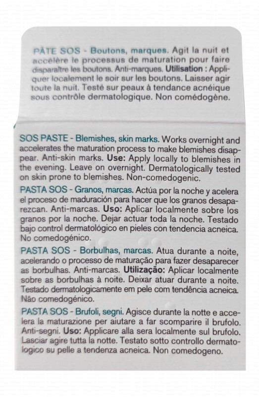 Uriage Eau Thermale Hyseac SOS Paste with Tea Tree & Green Clay for Blemish-Prone & Oily Skin - non comedogenic