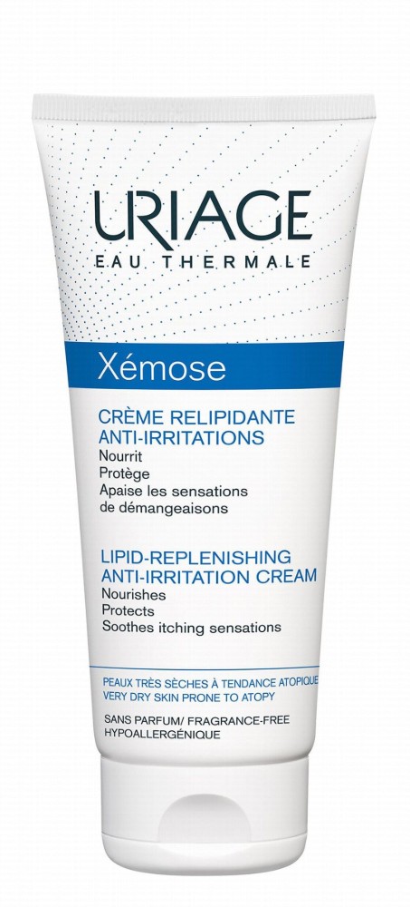 Uriage Eau Thermale Xemose Hypoallergenic Non-Greasy Replenishing, Nourishing & Anti-Irritating Cream Very Dry & Atopic Skin - fragrance free