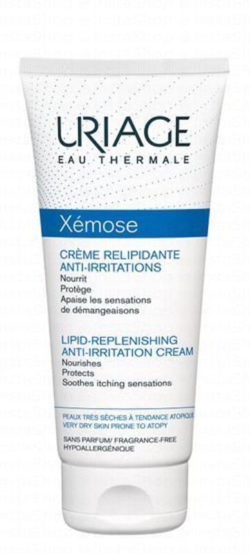 Uriage Eau Thermale Xemose Hypoallergenic Non-Greasy Replenishing, Nourishing & Anti-Irritating Cream Very Dry & Atopic Skin - fragrance free
