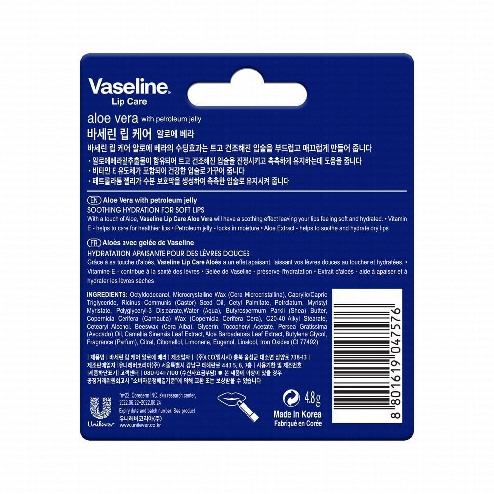 Vaseline Lip Therapy Balm with Aloe Vera