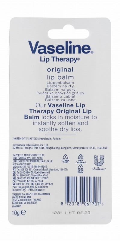 Vaseline Lip Therapy Original Balm