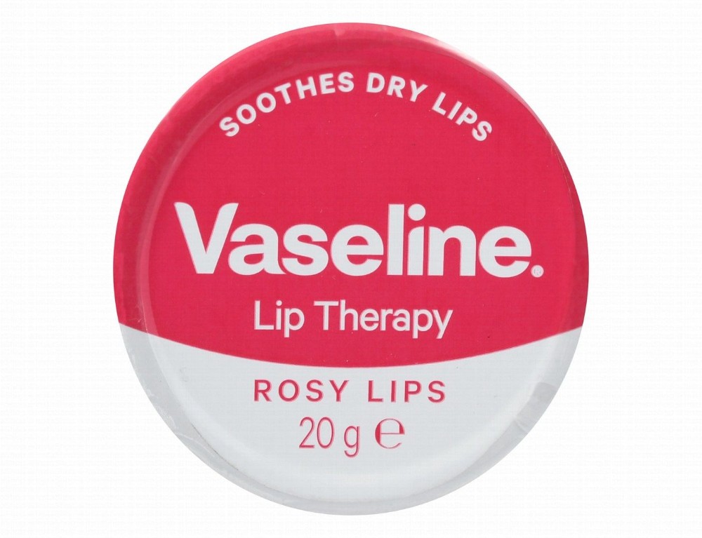 Vaseline Lip Therapy Petroleum Jelly Lip Balm with Rose & Almond Oil