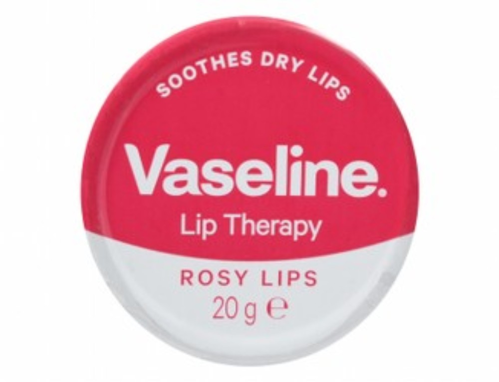 Vaseline Lip Therapy Petroleum Jelly Lip Balm with Rose & Almond Oil