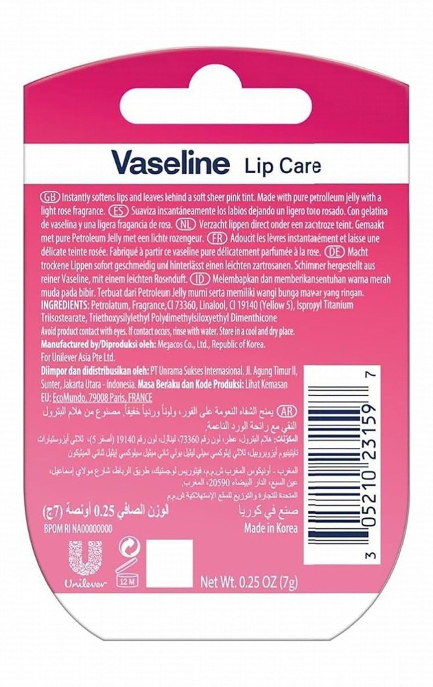 Vaseline Rosy Lip Therapy for Soft & Pink Lips