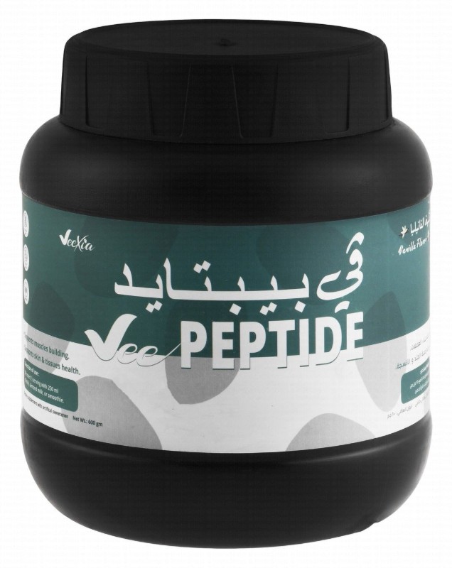 Veexia Vee Peptide Muscle Building, Skin & Tissue Health Support Supplement Powder Vanilla Flavor - GMO free, gluten free