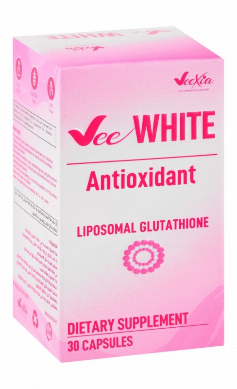 Veexia Vee White 1000mg Liposomal Glutathione Antioxidant Supplement - GMO free, gluten free, soy free