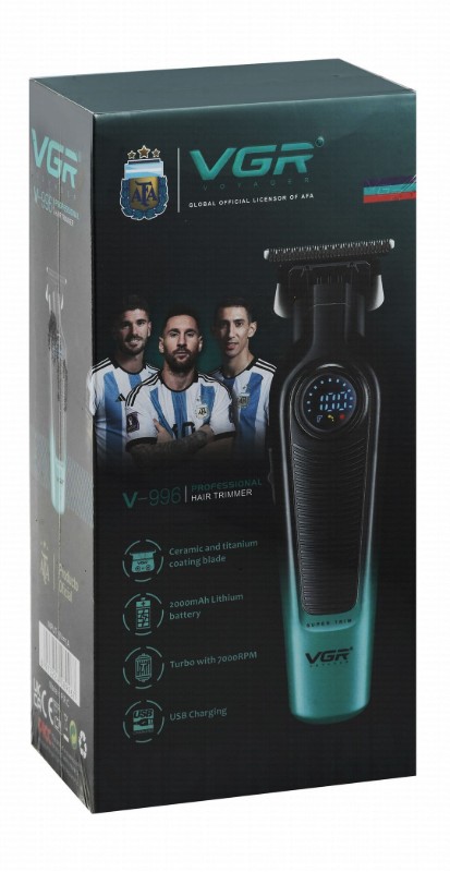 VGR Voyager Professional Hair Trimmer - Black & Green, V-996