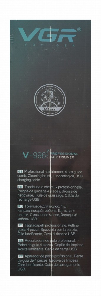 VGR Voyager Professional Hair Trimmer - Black & Green, V-996