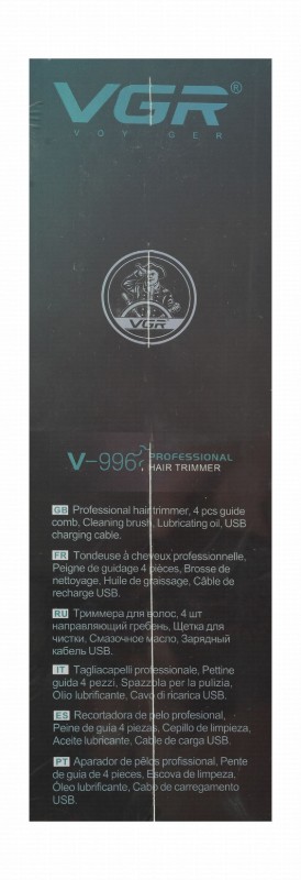 VGR Voyager Professional Hair Trimmer - Black & Green, V-996