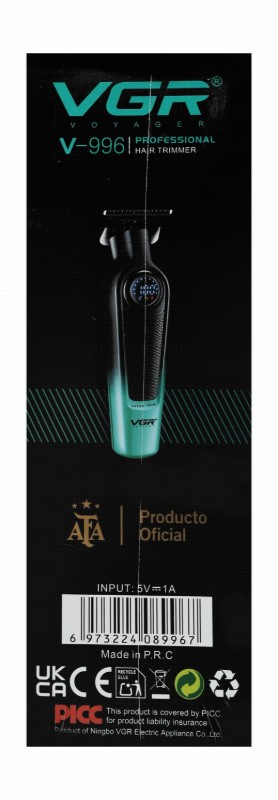 VGR Voyager Professional Hair Trimmer - Black & Green, V-996