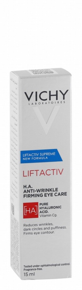Vichy Liftactiv Firming & Anti-Wrinkle Eye Cream with Hyaluronic Acid & Vitamin Cg - fragrance free