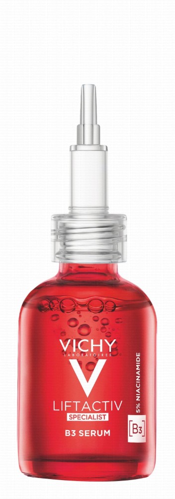 Vichy Liftactiv Hypoallergenic Toning, Anti-Wrinkle & Anti-Dark Spots Face Serum with Niacinamide B3, Glycolic Acid & Bio-Peptide - fragrance free