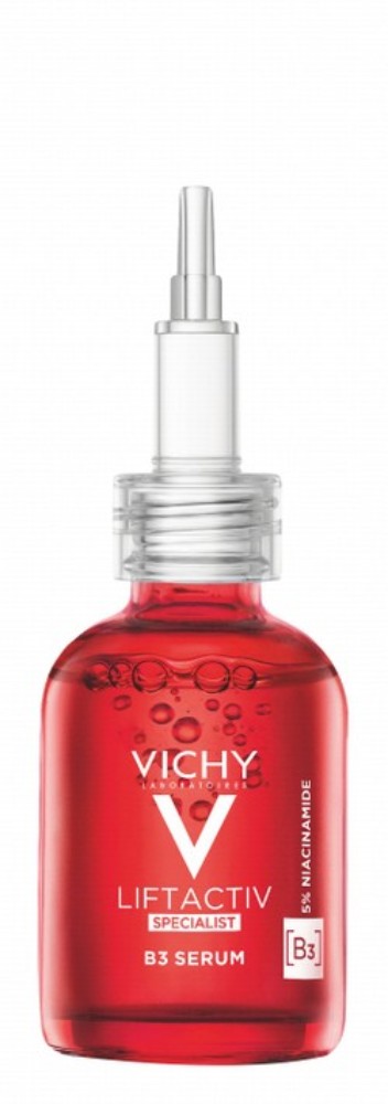 Vichy Liftactiv Hypoallergenic Toning, Anti-Wrinkle & Anti-Dark Spots Face Serum with Niacinamide B3, Glycolic Acid & Bio-Peptide - fragrance free