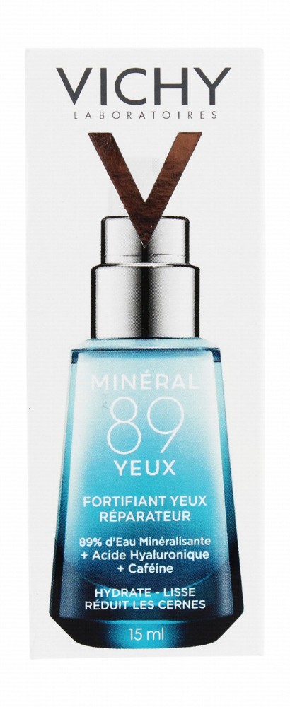 Vichy Mineral 89 Hypoallergenic Repairing & Fortifying Eye Serum with Hyaluronic Acid & Caffeine - alcohol free, fragrance free