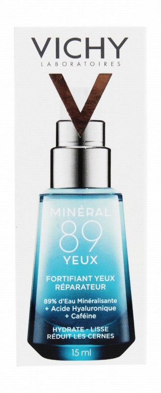 Vichy Mineral 89 Hypoallergenic Repairing & Fortifying Eye Serum with Hyaluronic Acid & Caffeine - alcohol free, fragrance free