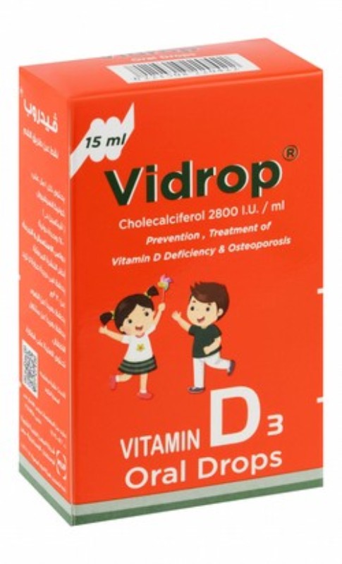 Vidrop 2800 IU/1ml Cholecalciferol Vitamin D3 Oral Drops