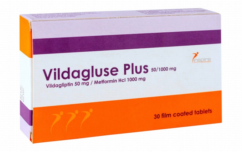 Vildagluse Plus 50mg Vildagliptin & 1000mg Metformin Hydrochloride