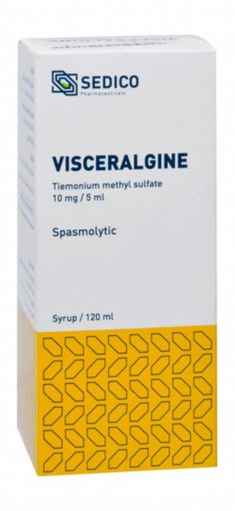 Visceralgine Tiemonium Methyl Sulfate Spasmolytic Syrup