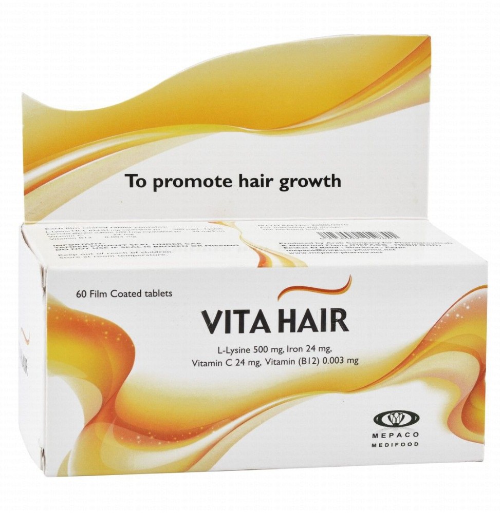 Vita Hair Supplement with Lysine, Iron, Vitamin C & B12