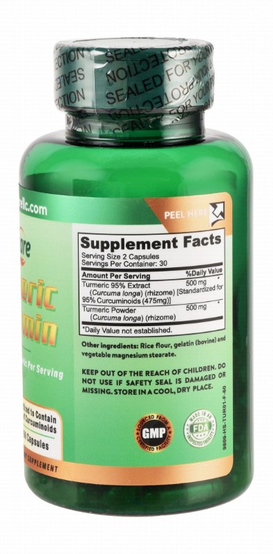 Vitacare 1000mg Turmeric Supplement - GMO free