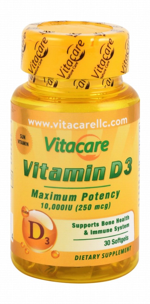 Vitacare 250mcg Vitamin D3 Immune System & Bone Health Support Supplement