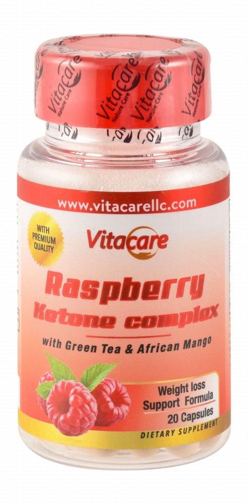 Vitacare 300mg Raspberry Ketone Complex Weight Loss Support Supplement with Green Tea & African Mango