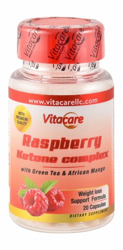 Vitacare 300mg Raspberry Ketone Complex Weight Loss Support Supplement with Green Tea & African Mango