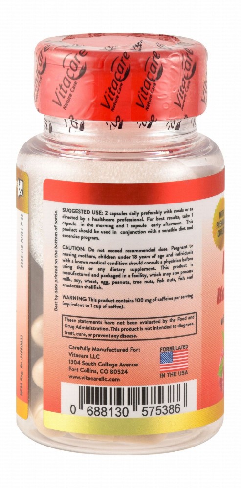 Vitacare 300mg Raspberry Ketone Complex Weight Loss Support Supplement with Green Tea & African Mango