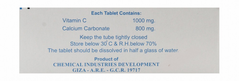 Vitacid Calcium & Vitamin C Effervescent Tablets