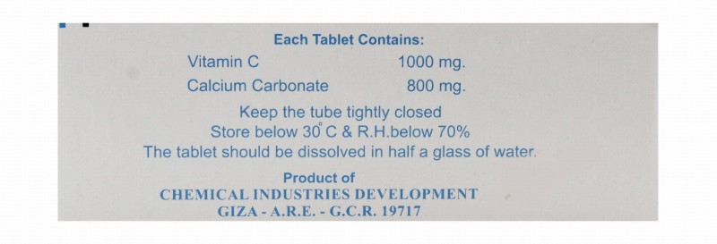 Vitacid Calcium & Vitamin C Effervescent Tablets