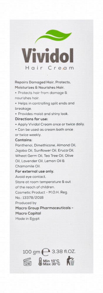 Vividol Hair Reviving Cream with Herbal Oils