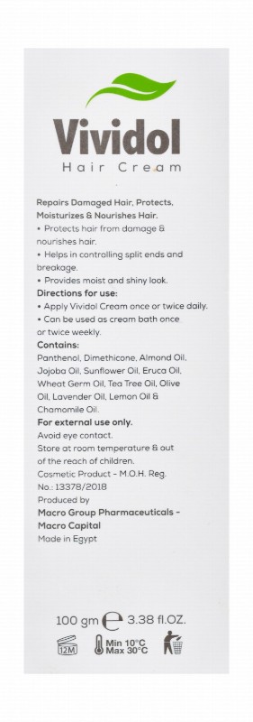 Vividol Hair Reviving Cream with Herbal Oils