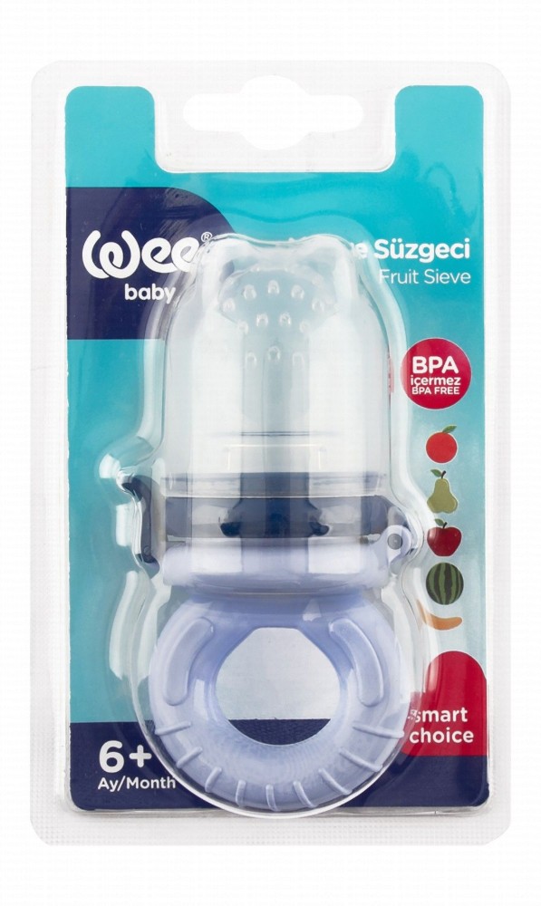 Wee Baby Blue Fruit Sieve (6+ Months) - BPA free