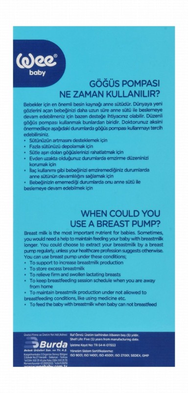 Wee Baby Breast Pump - BPA free