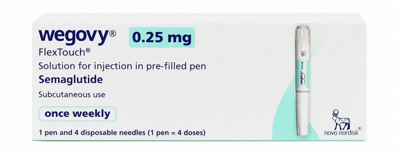 Wegovy FlexTouch 0.25mg/ml Semaglutide Pre-Filled Solution Pen for Subcutaneous Injection