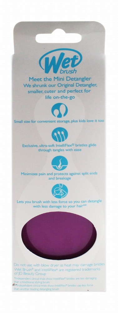 Wet Brush Purple Mini Detangling Brush for All Hair Types