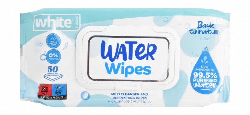 White Mild Cleanser & Refreshing Water Wipes - alcohol free