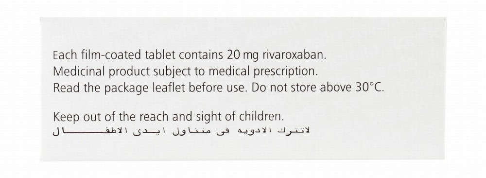 Xarelto 20mg Rivaroxaban Anti-Thrombotic Medication
