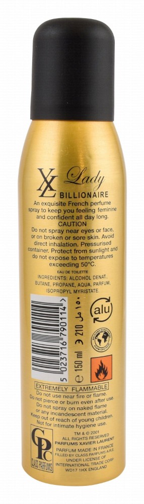 Xavier Laurent XL Lady Billionaire Perfumed Body Spray