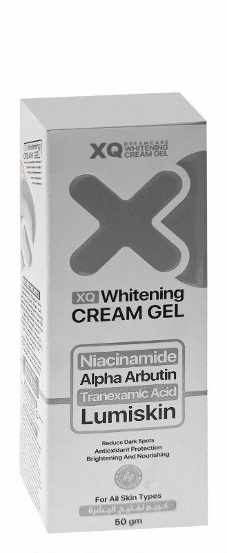 XQ Whitening, Moisturizing & Dark Spots Reducing Cream Gel with Lumiskin, Niacinamide & Alpha Arbutin for All Skin Types