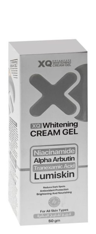 XQ Whitening, Moisturizing & Dark Spots Reducing Cream Gel with Lumiskin, Niacinamide & Alpha Arbutin for All Skin Types