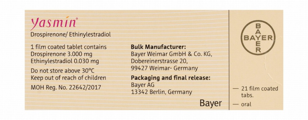 Yasmin Film-Coated Tablets