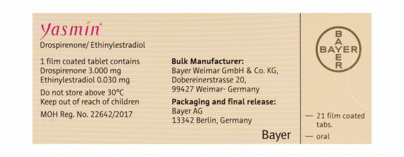 Yasmin Film-Coated Tablets